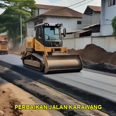perbaikan jalan Karawang